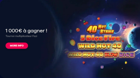 Tournoi Fazi : Un jackpot de 1.000 euros à  se partager sur le casino Oria