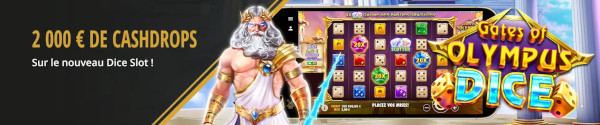 PepperMill Casino 2000 euros sur Gates of Olympus Dice