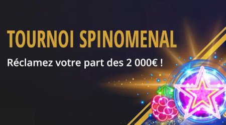 Tournoi Spinomenal : Un jackpot de 2.000  euros à gagner avec PepperMill Casino
