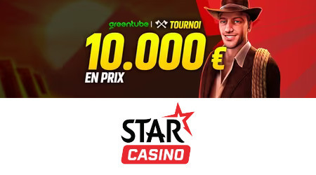 Star Casino vous offre l'opportunité  de gagner 10.000 euros sur les jeux Greentube