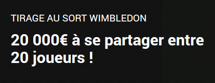 20.000 euros à se partager pour Wimbledon
