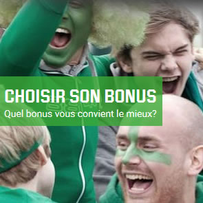 Quel bonus de bienvenue Unibet.be choisir : Casino, Poker ou Paris Sportif