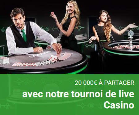 Unibet Tournoi Live Casino : 20.000   gagner