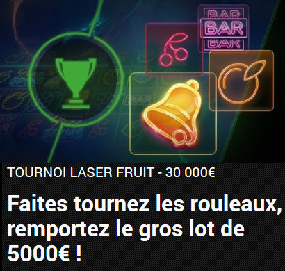 Un tournoi à 30.000 euros sur Laser Fruit