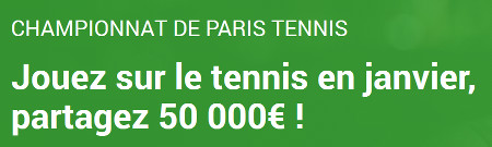 Un tournoi à 50.000 euros pour l'Open d'Australie sur Unibet.be