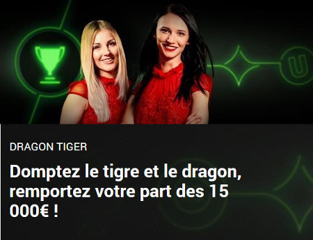 Un tournoi à 15.000 euros sur Dragon Tiger