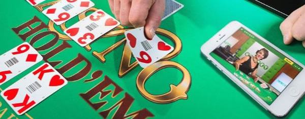 Live casino Hold'em d'Unibet sur Mobile