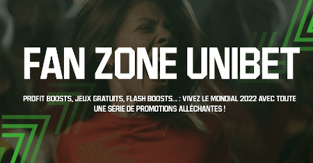 Fan Zone Diables Rouges : 3 offres spéciales pour le Mondial avec Unibet