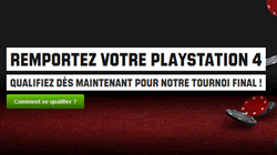 Une PlayStation 4  gagner en jouant au poker sur Unibet.be