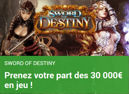 Tournoi Sword of Destiny : 30.000 euros à se partager