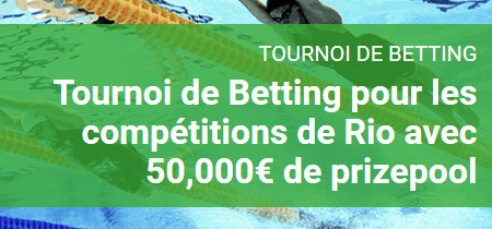 Un tournoi de Betting à 50.000 € pour les jeux de Rio