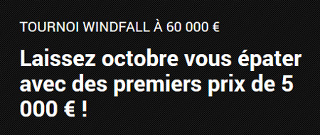 60.000 euros à se partager avec les deux tournois Windfall