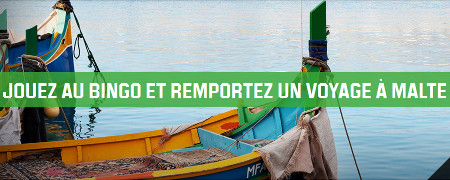 Gagnez un voyage à Malte en jouant au bingo sur Unibet.be