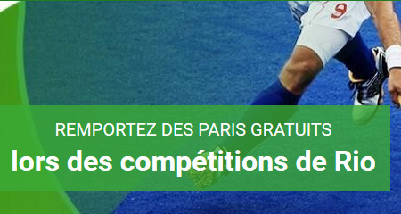 Gagnez des paris gratuits de 5 euros pendant les jeux de Rio