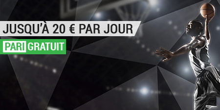 20 € de paris gratuits sur le basket par jour