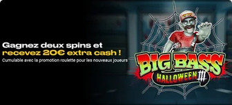 Big Bass Halloween : 20 euros d'extra cash à  gagner avec le casino Bwin !