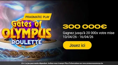 Gates of Olympus Roulette&nbsp;: 300.000 euros &agrave; se partager sur le  casino Bwin