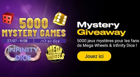 Bwin Casino distribue 5.000 jeux myst&egrave;res sur Mega Wheels et Infinity Dice