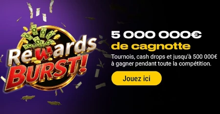 Rewards Burst sur bwin Casino : jusqu'&agrave; 25.000 &euro; en Prize Drops et 3.000 &euro; dans les tournois