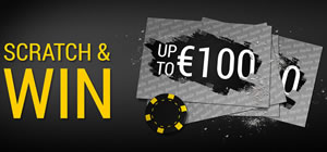 Une carte à gratter par jour offerte au Casino Bwin