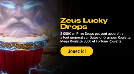 Zeus vous paie 3 000 euros sur les roulettes du casino Bwin