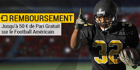 Foot américain : Pari remboursé jusqu'à 50 € sur Bwin