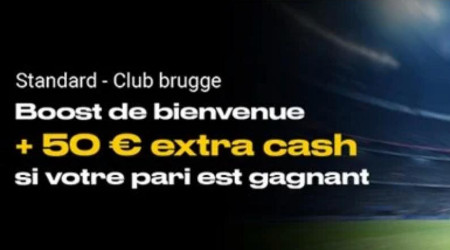 Standard x FC Bruges: Gagnez 50 euros d'extra avec le bookmaker Bwin