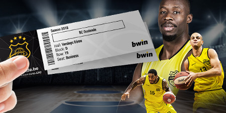 Gagnez des tickets  pour le prochain match BC Oostende x Versluys Dôme
