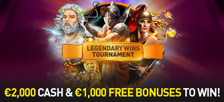 3.000 euros à gagner avec le tournoi Legendary Wins