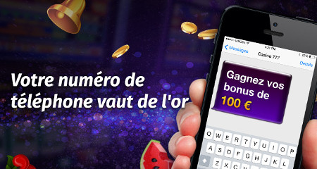 Numéro de téléphone : iPad Mini 4 et des bonus à gagner sur Casino777.be