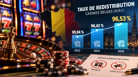 Casinos belges : la hausse des taux de redistribution est-elle vraiment li&eacute;e &agrave; l'interdiction des bonus ?
