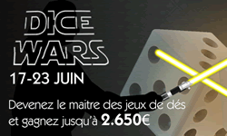Les gagnants de la promotion Dice Wars proposée par Goldenpalace.be
